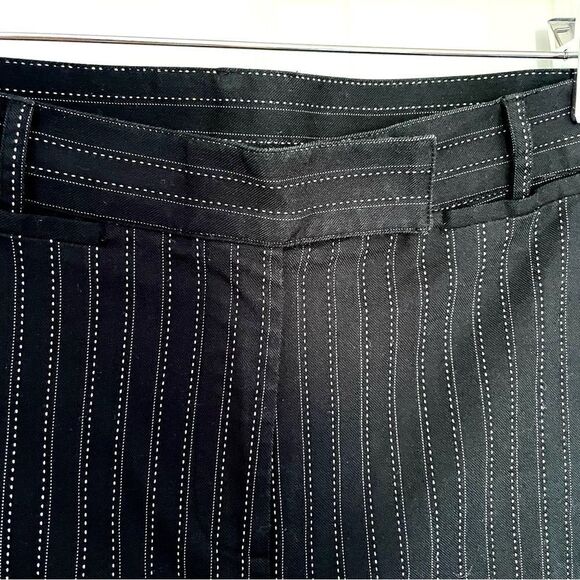 NOH Navy Blue & White Striped Trousers - Picture 4 of 9